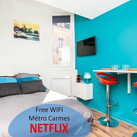 Superbe Studio Cosy Metro Carmes * Toulouse